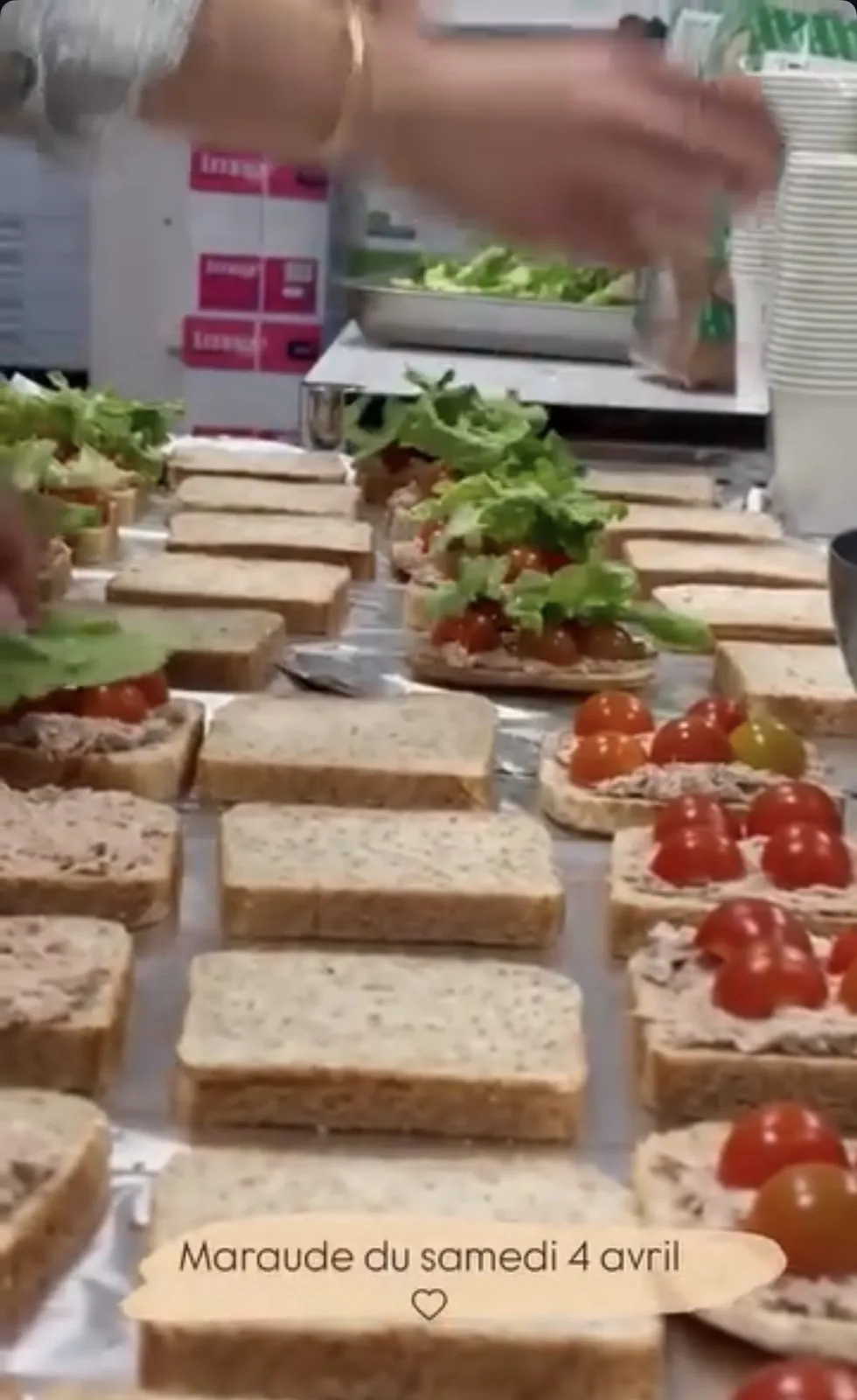 Sandwichs prêts pour la distribution